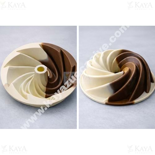 MLN SİLİKON KEK KALIBI RÜZGAR GÜLÜ MODEL 1*12