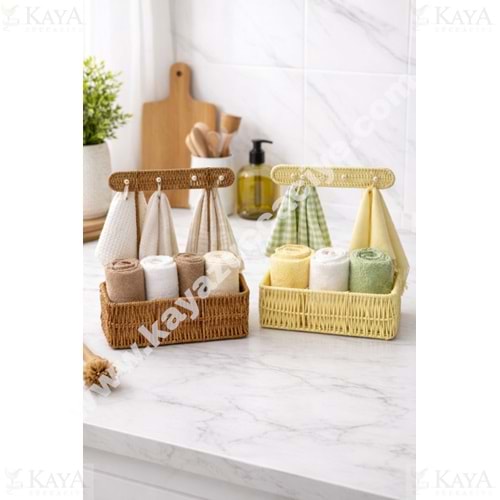 MLN HASIR 3 BÖLMELİ ASKILI ORGANİZER DİKDÖRTGEN 1*24