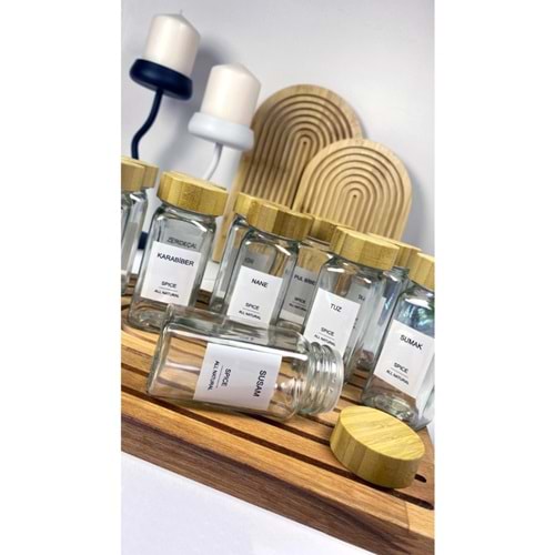 MLN BAMBU KAPAK CAM KARE BAHARATLIK 1*12