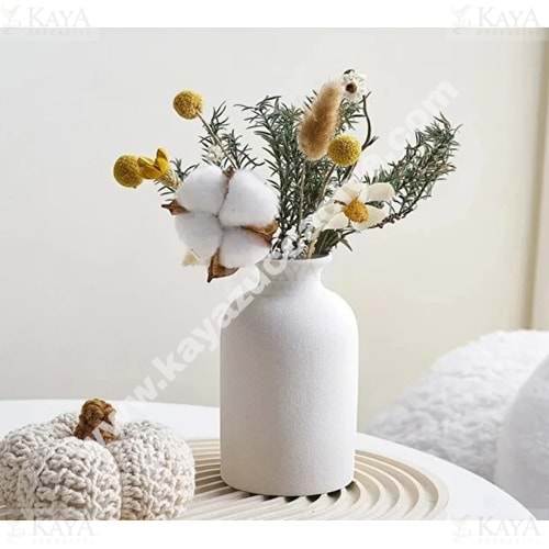 MLN SERAMİK SİLİNDİR PİNTEREST VAZO 20 CM 1*24