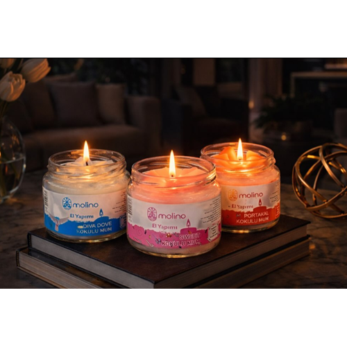 MLN KOKULU MUM CAM KAVANOZDA 1*12