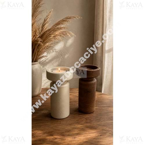 MLN SERAMİK ŞAMDAN DEKORATİF ORİGAMİ MODEL 23 CM 1*24