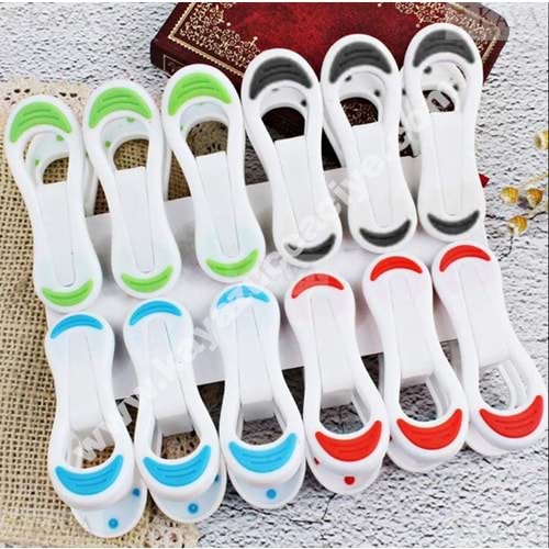 BZD LOTUS SİLİKON MANDAL 12 Lİ YAYSIZ KIRILMAZ 1*144