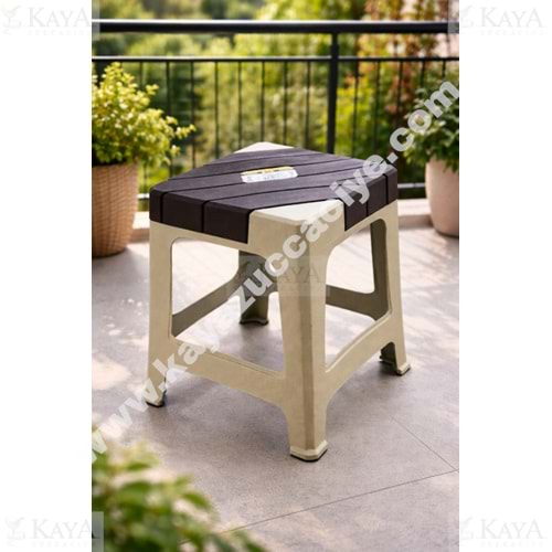 SAĞLAM MANDELLE TABURE DOLCE BÜYÜK BOY TABURE BEJ 1*15