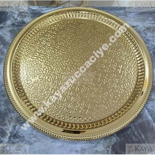 MTR TEPSİ YUVARLAK MODEL ALTIN 35 CM 1*25