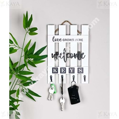 MOKKA AHŞAP ÇİT MODEL ANAHTARLIK 1*48