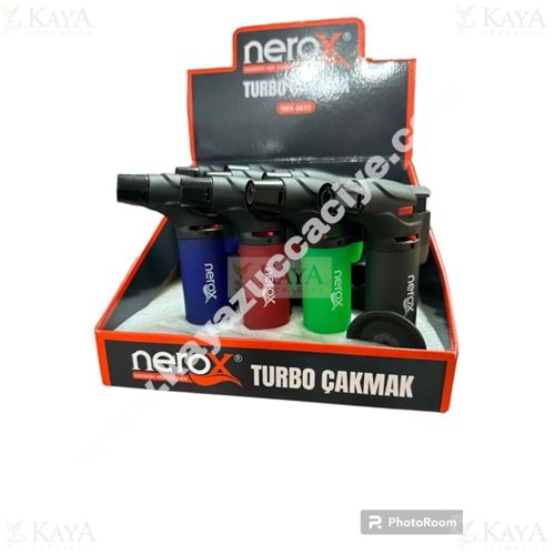 NEROX TURBO OCAK ÇAKMAĞI BASINÇLI GAZ RENKLİ ÇAKMAK 1*12