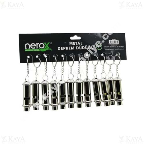 NEROX DÜDÜK METAL DEPREM DÜDÜĞÜ 12 Lİ 1*12