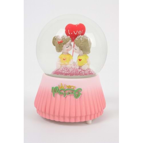 NRX KAR KÜRESİ IŞIKLI VE MÜZİKLİ PİLLİ 15 CM 1*12