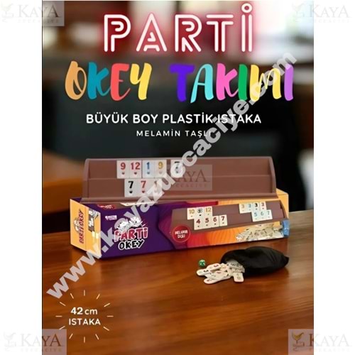 DAYAN PARTİ OKEY PLASTİK ISTAKA MELAMİN TAŞ 1*20
