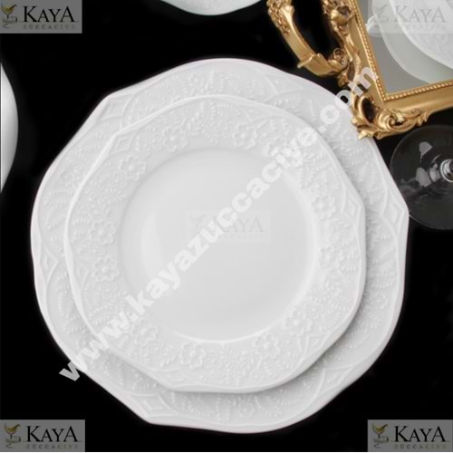 GRANDE OTTOMAN GÜRAL 20 CM DÜZ TABAK 1*12
