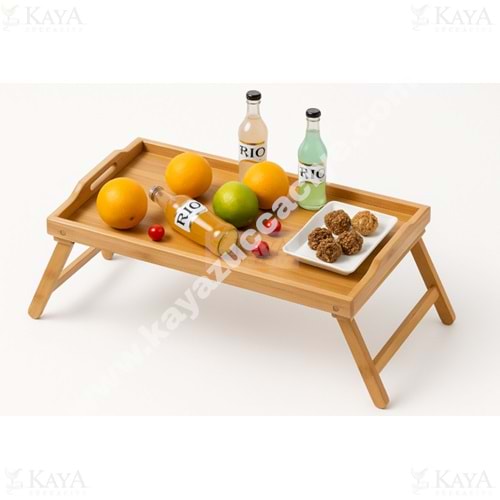 PABLİTO BAMBU AYAKLI SUNUM TEPSİSİ 50x30 CM 1*12