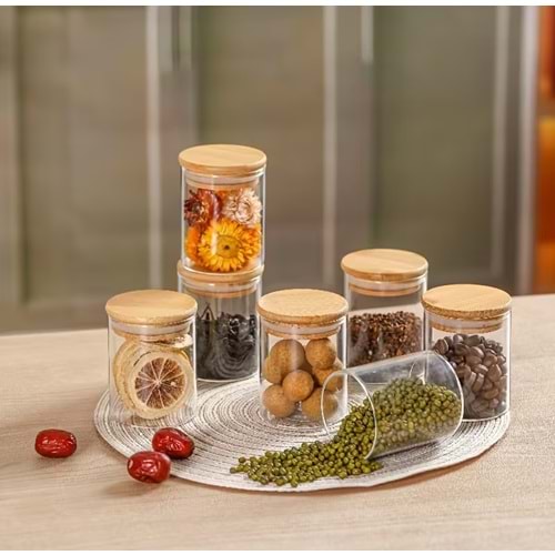 PBT CAM BAHARAT SETİ BAMBU KAPAK 4 LÜ 1*48