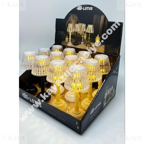 BZD LOTUS LED ABAJUR MUM 1*12