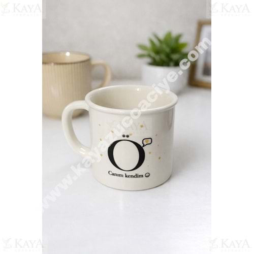 PASHA PORSELEN SESLİ HARFLİ KUPA 1*24