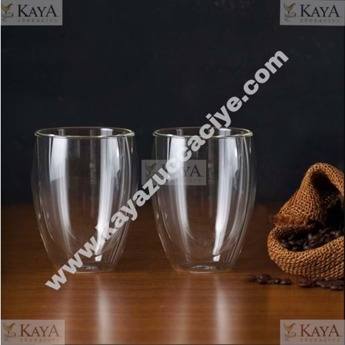 PAŞABAHÇE CAM KUPA KULPSUZ CİDARLI 400 CC BOROSİLİKAT 1*24