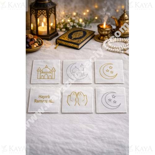 RND SUNUM PEÇETESİ RAMAZAN MOTİFLİ 6 LI 1*100