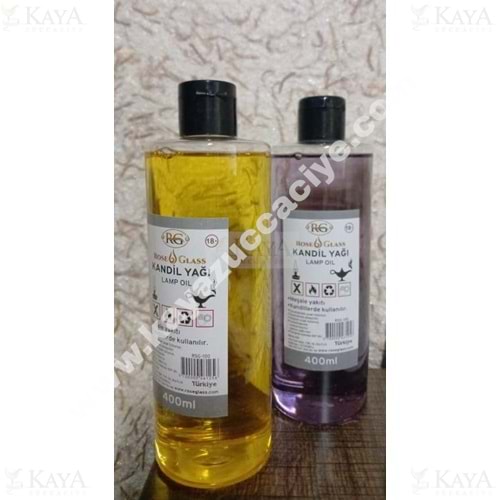 ROSE GLASS KANDİL YAĞI 400 ML 1*36