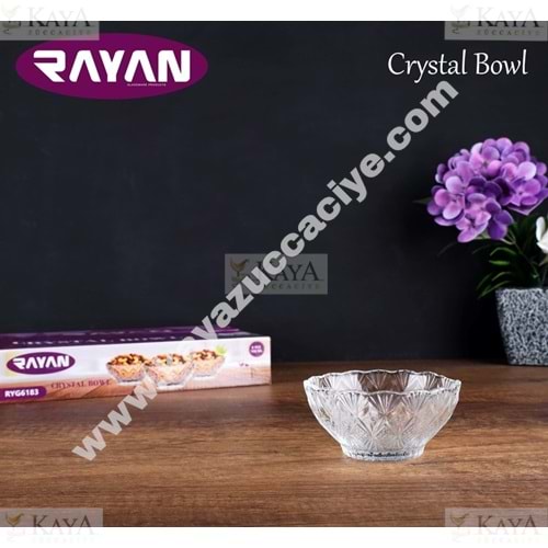 RAYAN CAM KASE CRYSTAL BOWL 6 LI ÇEREZLİK 1*12