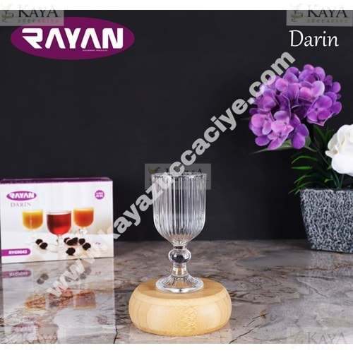 RAYAN CAM KAHVE YANI DARIN 6 LI AYAKLI BARDAK 1*12