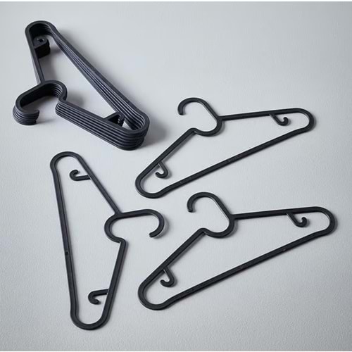 SAĞLIK BEK PERCHAS ELBİSE ASKISI 10 LU PLASTİK 1*20