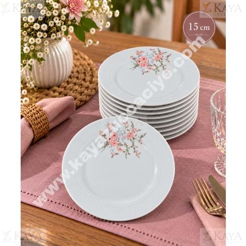 GÜRAL PORSELEN SEDEF 15 CM TATLI TABAĞI 1*12