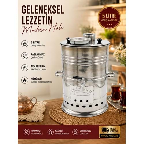 ZEN KROM SEMAVER 5 LT TEK MUSLUK ODUNLU SEMAVER 1*15