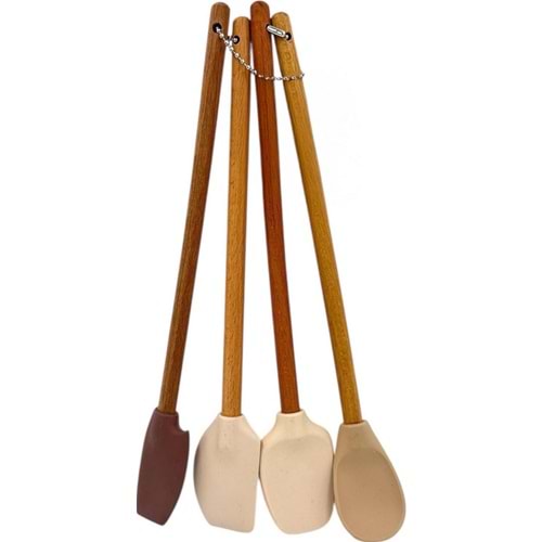 BALSA SİLİKON BAMBU SAP MUTFAK SETİ 4 LÜ 1*100