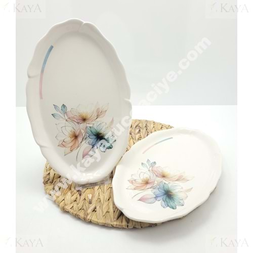 ALİNA HOME SENEM GELİNCİK BÜYÜK OVAL KAYIK 32X20 CM 1*12