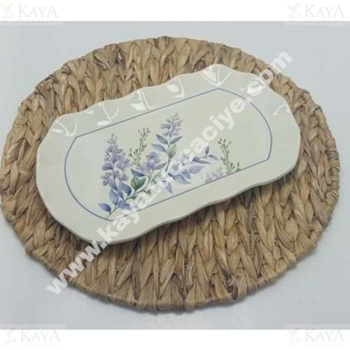 ALİNA HOME FIRFIR SULEKS BÜYÜK OVAL SUNUM 30X18 CM 1*12