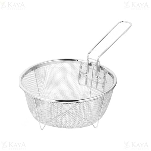BZD IVORY SÜZGEÇ FRİTÖZ TEK KULP TEL SÜZGEÇ 20 CM 1*60