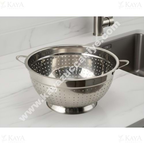 BZD IVORY SÜZGEÇ ÇELİK DERİN KULPLU AYAKLI 26 CM 1*48