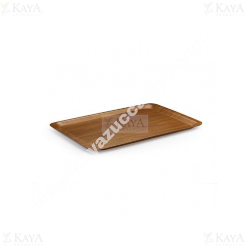 TRİA KRAFT TEPSİ 32x44 CM KAYMAZ CEVİZ MAT TEPSİ 1*25