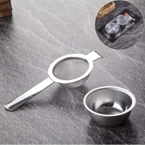 THN SÜZGEÇ ÇAY ÇELİK PASLANMAZ ALTLIKLI 1*72