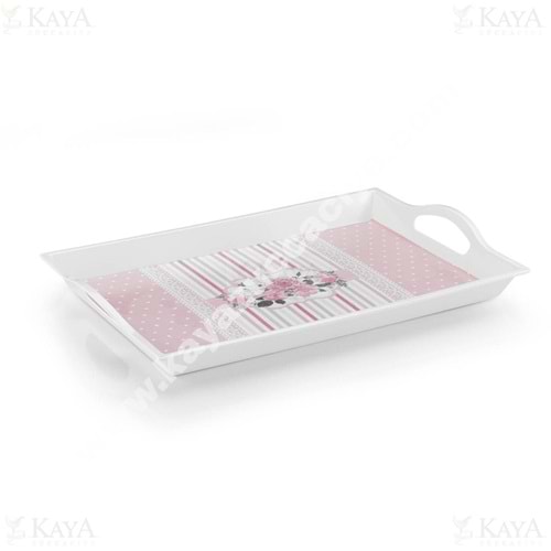 TRİA MELAMİN TEPSİ ORTA KULPLU TEPSİ 27x39 CM ML041 1*25