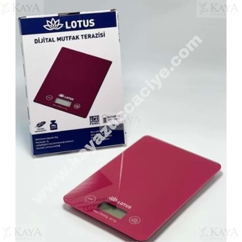 BZD LOTUS TERAZİ DİJİTAL MUTFAK TERAZİSİ 5 KG 1*32