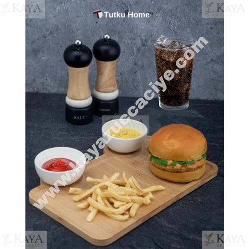 TUTKU AHŞAP STANDLI 2 Lİ SOSLUK ÇEREZLİK 1*12
