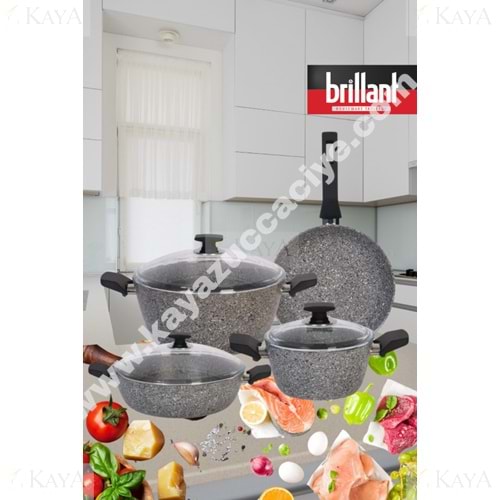 BRİLLANT TENCERE SETİ 7 PARÇA QUANTUM 1*1
