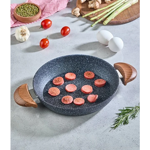 BRİLLANT SAHAN ÇİFT KULPLU TAVA ALPHA GRANİT 22 CM 1*12