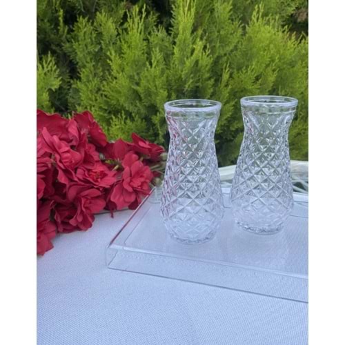 MLN CAM NİL MODEL VAZO 6x12 CM 1*70