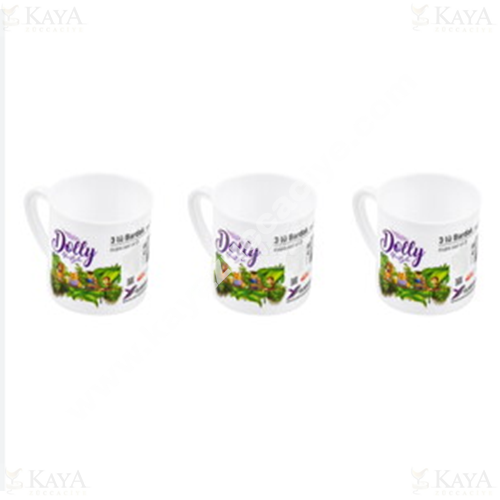 DOLLY PLASTİK BARDAK 3 LÜ DESENLİ BARDAK 1*60