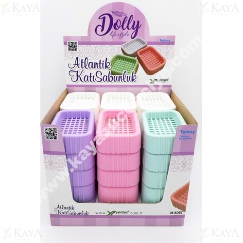 DOLLY SABUNLUK ATLANTİK PLASTİK KATI SABUNLUK DİSPLAY 1*36