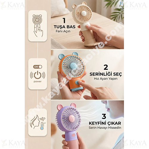 PANGO MASA ÜSTÜ MİNİ EL FANI USB ŞARJLI 10001 1*144