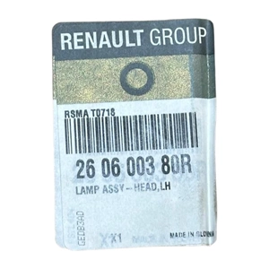 CAPTUR 2017-> LEDLİ SOL FAR 260600380R