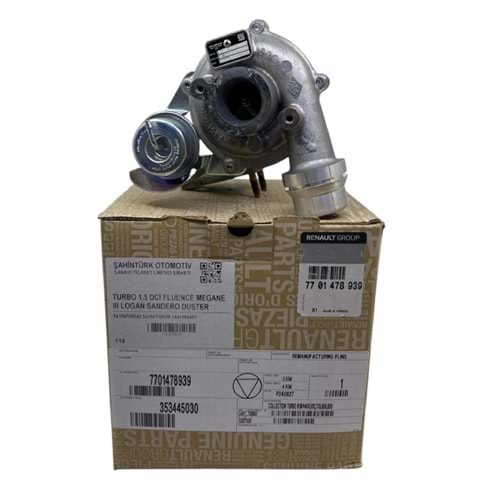 TURBO 1.5 DCİ FLUENCE MEGANE III LOGAN SANDERO DUSTER DOKKER LODGY CLİO IV QASHQAİ J10